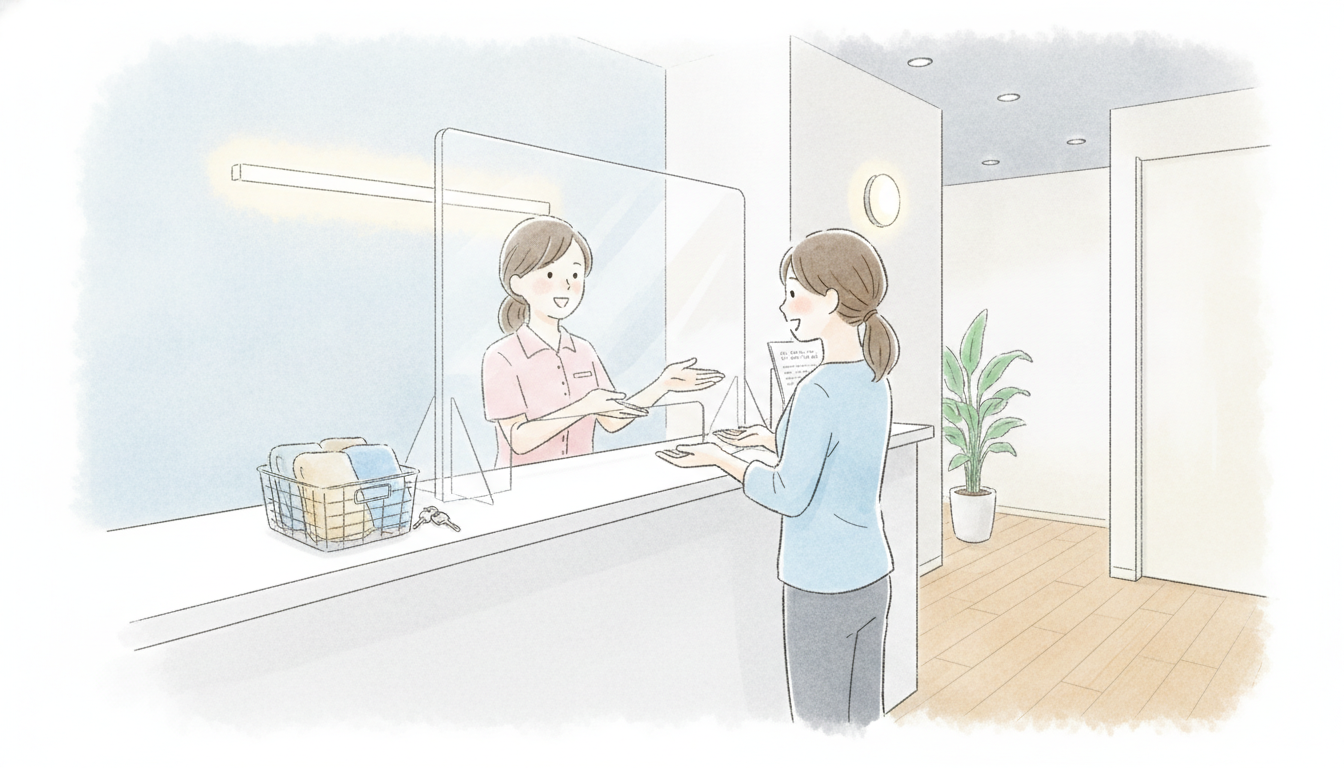 予約から当日利用までの流れと契約・注意事項